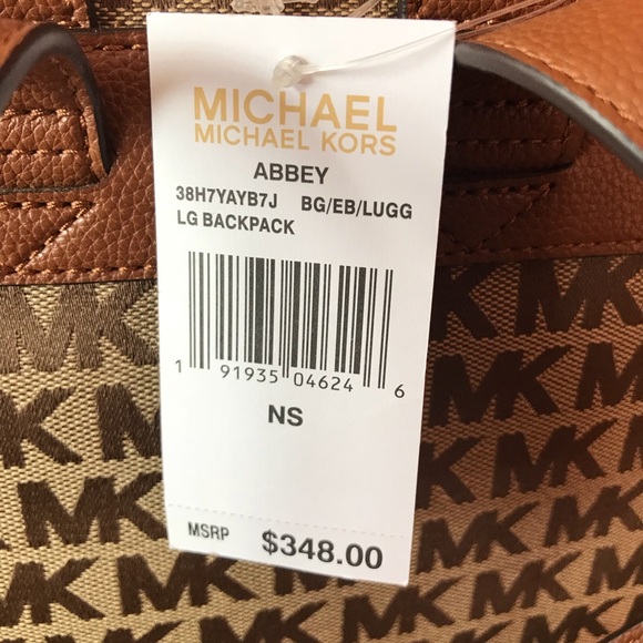 Michael Kors MK Signature Large Backpack Abbey NWT - Picture 5 of 8